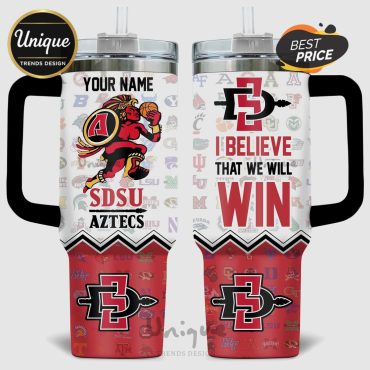 San Diego State Aztecs NCAA Basketball Slogan 40oz Stanley Style Tumbler