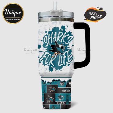San Jose Sharks For Life 40oz NHL Team Tumbler