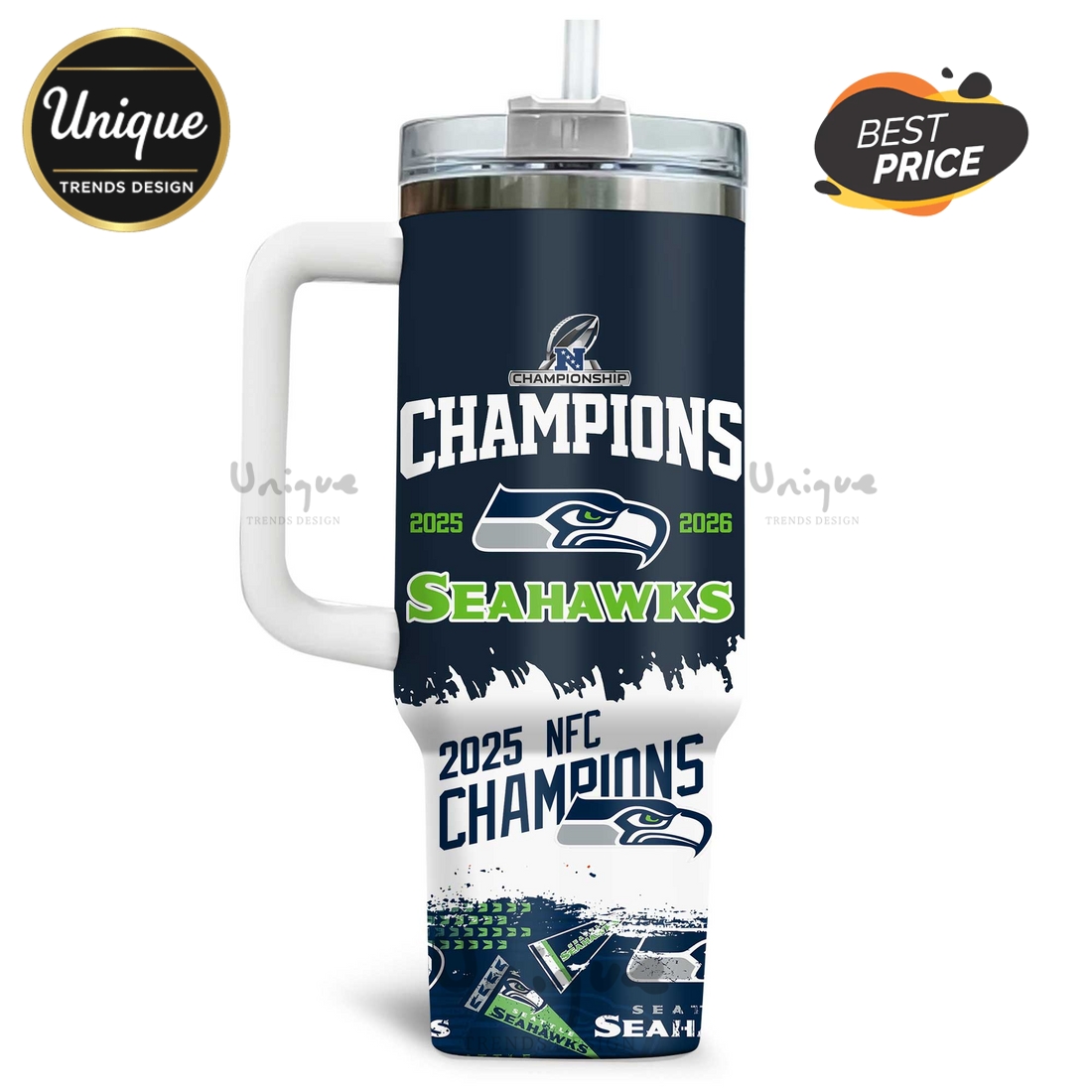Seattle Seahawks 2025-2026 Champions Personalized Tumbler Seattle Seahawks 2025-2026 Champions Personalized Tumbler