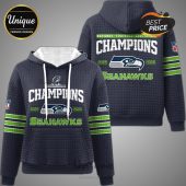 Seattle Seahawks Champions 2025 2026 hoodie featuring the team logo.!
