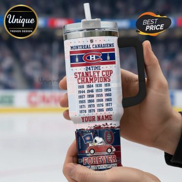 Snoopy Montreal Canadiens 24-Time Stanley Cup Champions 40oz Tumbler