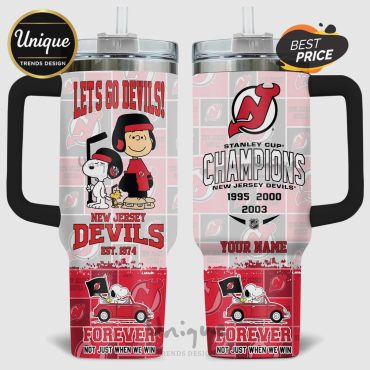 Snoopy New Jersey Devils Stanley Cup Champions 40oz Tumbler