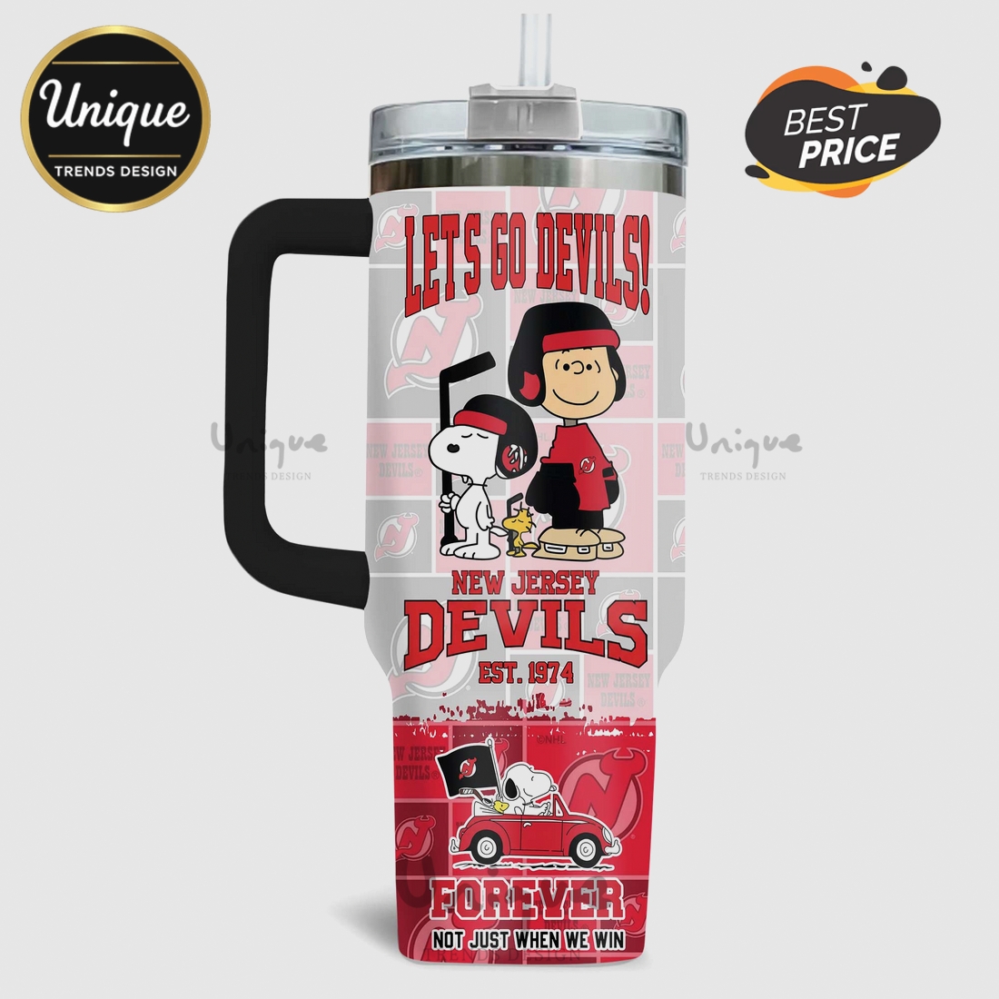 Snoopy New Jersey Devils Stanley Cup Champions 40oz Tumbler Snoopy New Jersey Devils Stanley Cup Champions 40oz Tumbler