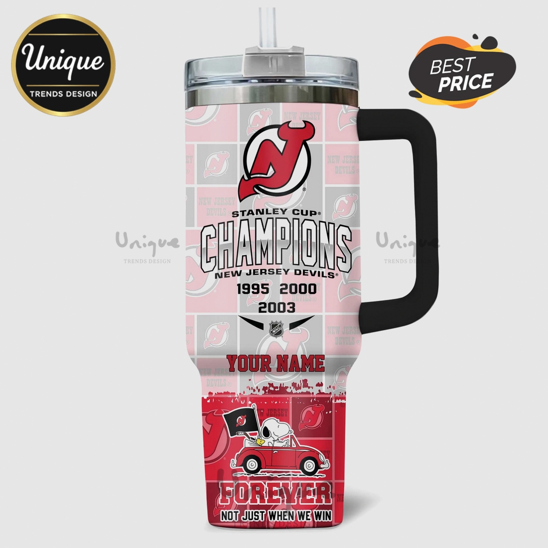 Snoopy New Jersey Devils Stanley Cup Champions 40oz Tumbler Snoopy New Jersey Devils Stanley Cup Champions 40oz Tumbler