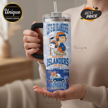 Snoopy New York Islanders Stanley Cup Champions Tumbler