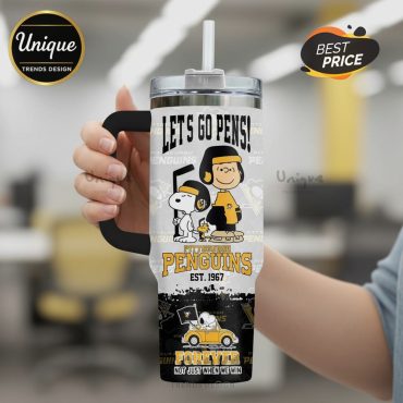 Snoopy Pittsburgh Penguins Stanley Cup Champions 40oz Tumbler