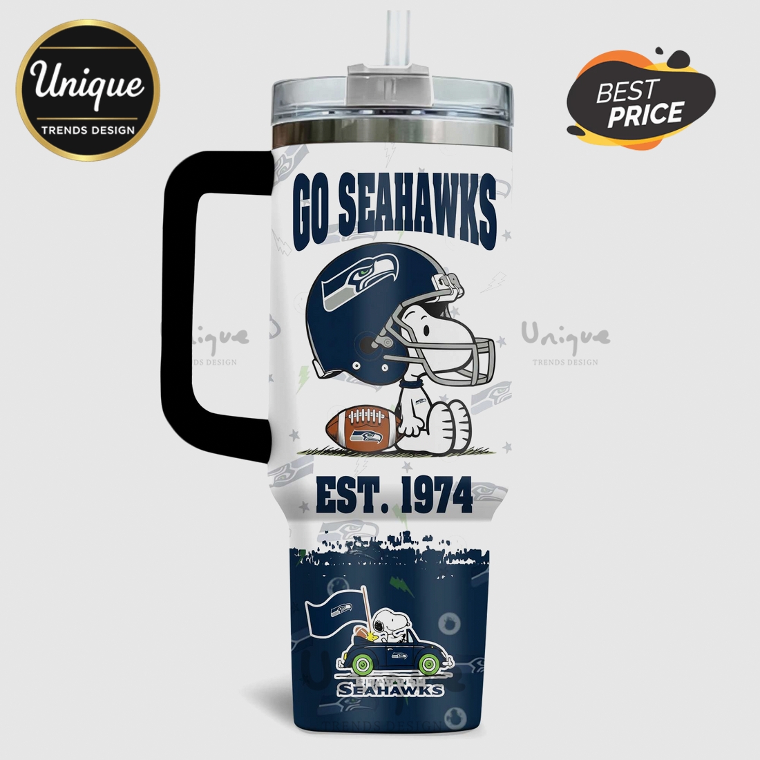 Snoopy Seattle Seahawks Super Bowl XLVIII Champions Tumbler Snoopy Seattle Seahawks Super Bowl XLVIII Champions Tumbler