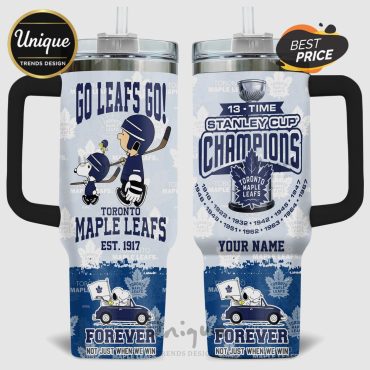 Snoopy Toronto Maple Leafs 13-Time Stanley Cup Champions Tumbler