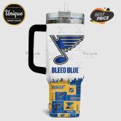 St. Louis Blues 30oz tumbler featuring team logo, colors and