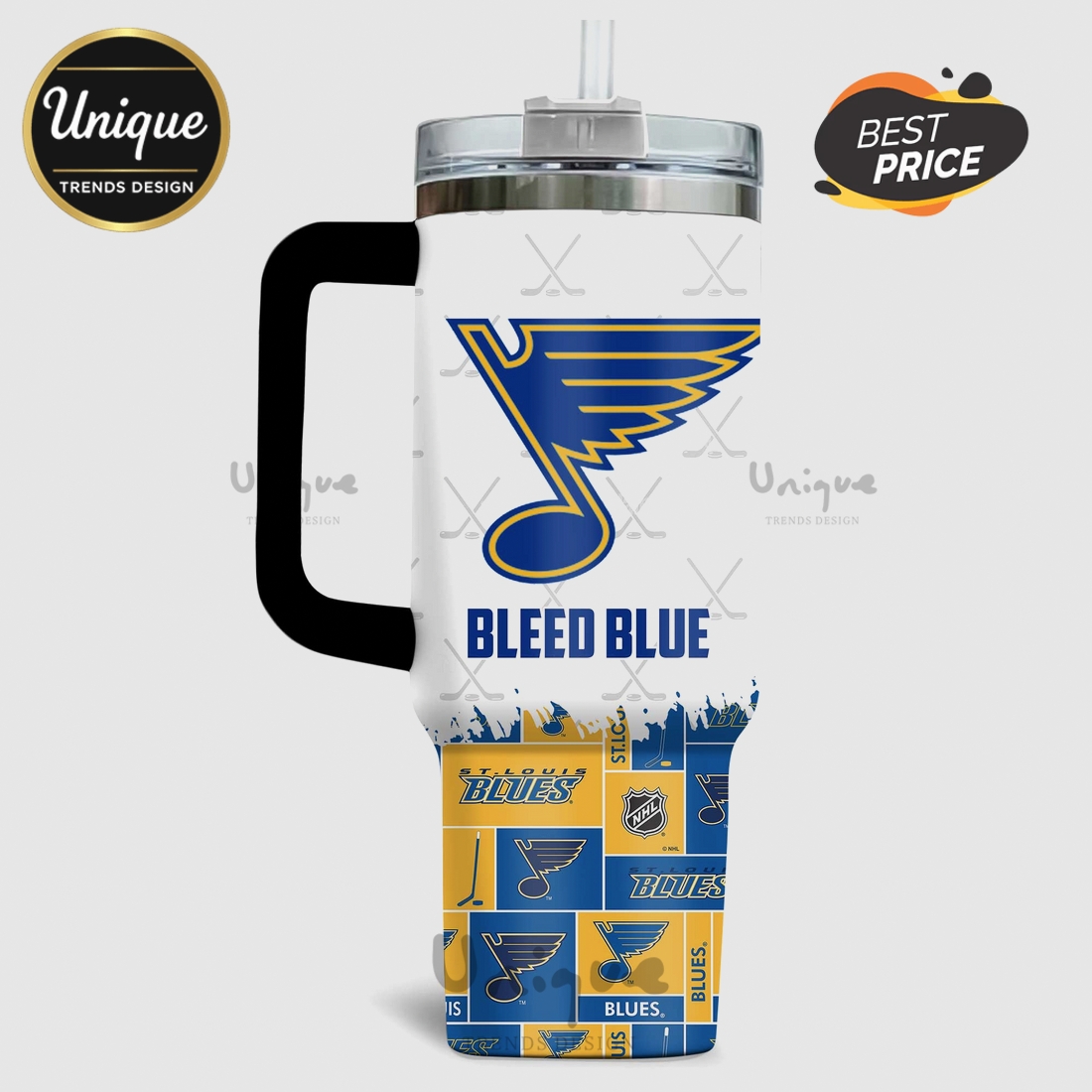 St. Louis Blues Bleed Blue NHL Stanley Tumbler 40oz St. Louis Blues Bleed Blue NHL Stanley Tumbler 40oz