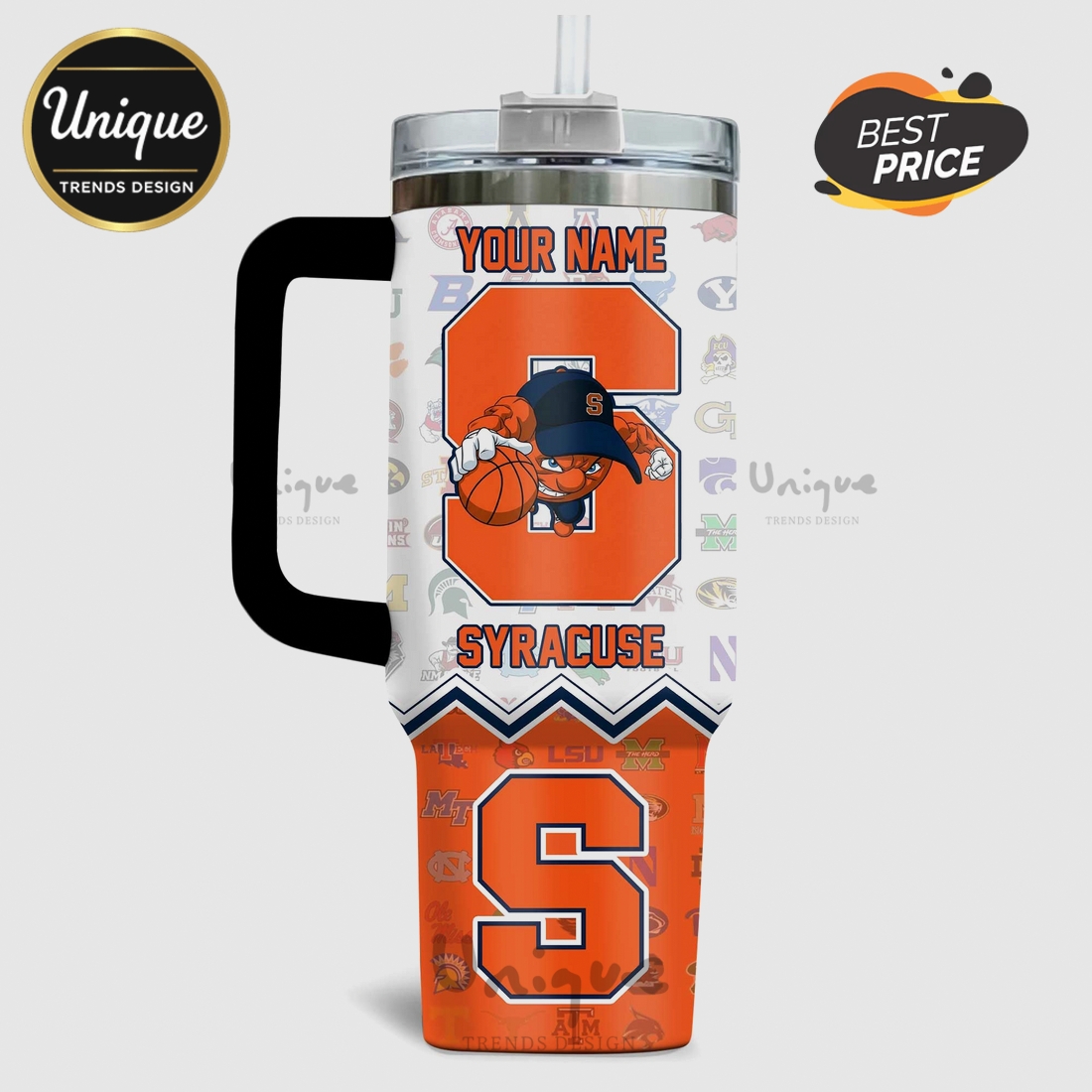 Syracuse Orange Basketball Slogan 40oz Stanley Tumbler Syracuse Orange Basketball Slogan 40oz Stanley Tumbler