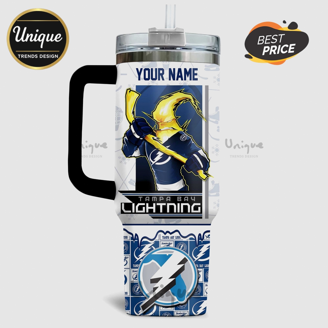 Tampa Bay Lightning Be The Thunder 40oz Stanley Style Tumbler Tampa Bay Lightning Be The Thunder 40oz Stanley Style Tumbler