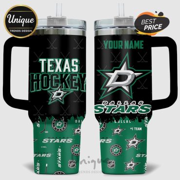 Texas Hockey Dallas Stars Personalized 40oz Tumbler