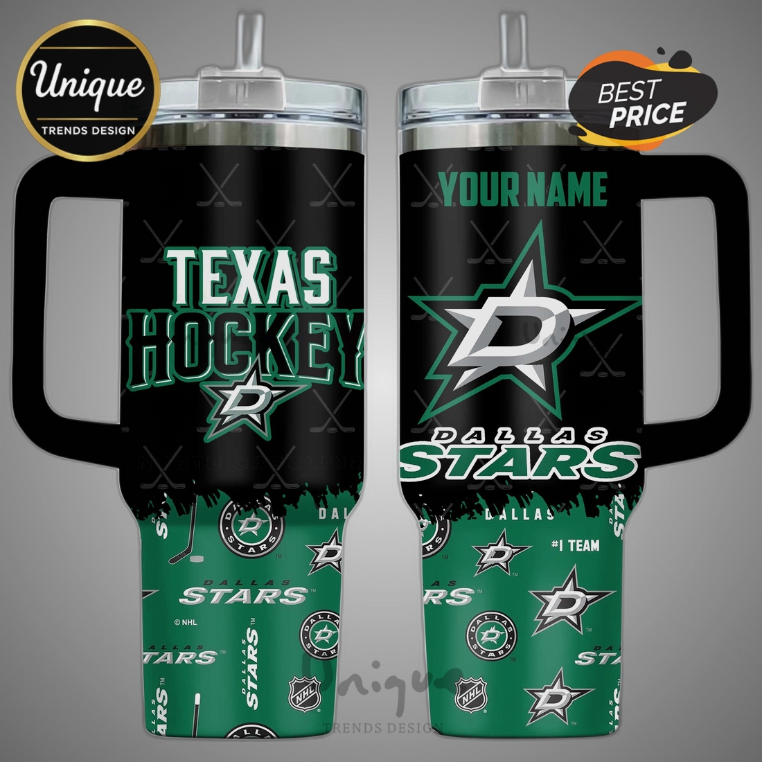 Texas Hockey Dallas Stars Personalized 40oz Tumbler Texas Hockey Dallas Stars Personalized 40oz Tumbler