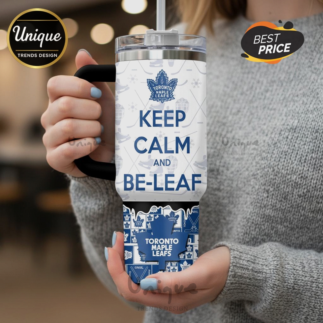 Toronto Maple Leafs Keep Calm And Be-Leaf 40oz Tumbler Toronto Maple Leafs Keep Calm And Be-Leaf 40oz Tumbler