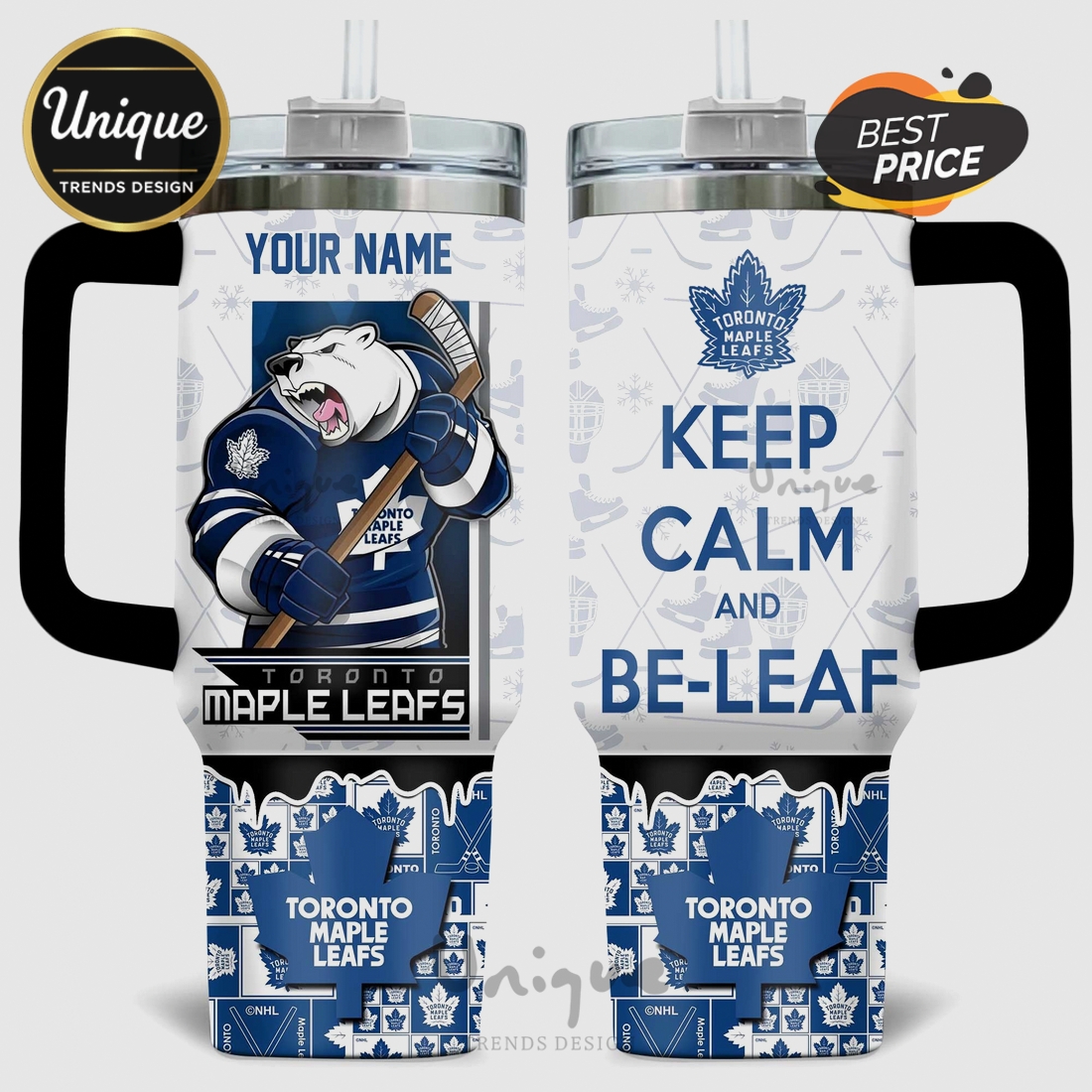 Toronto Maple Leafs Keep Calm And Be-Leaf 40oz Tumbler Toronto Maple Leafs Keep Calm And Be-Leaf 40oz Tumbler