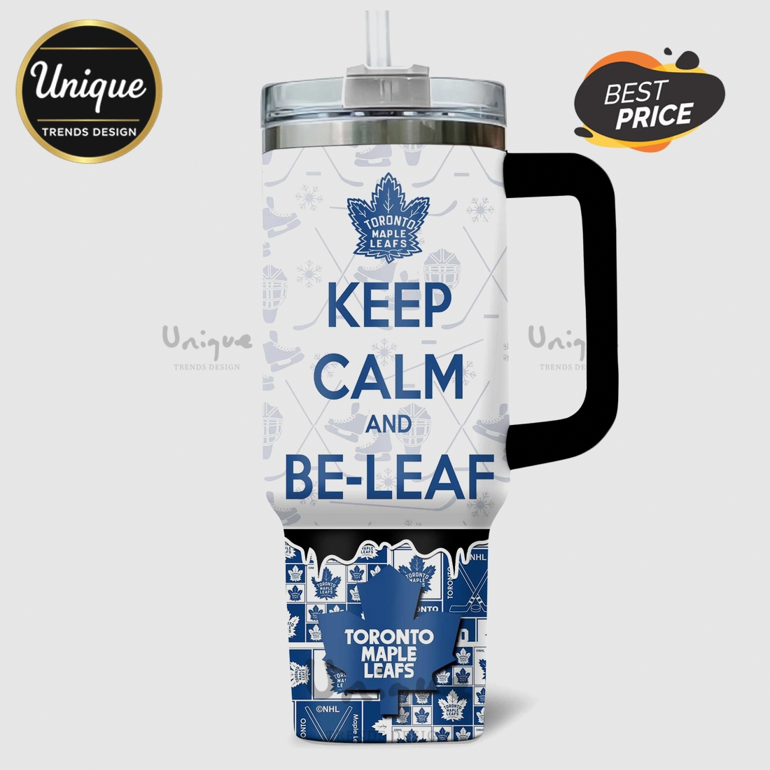 Toronto Maple Leafs Keep Calm And Be-Leaf 40oz Tumbler Toronto Maple Leafs Keep Calm And Be-Leaf 40oz Tumbler