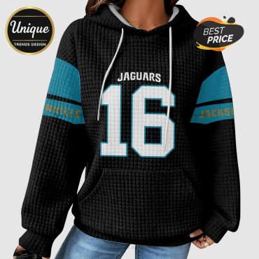 Trevor Lawrence Jacksonville Jaguars  16 Waffle Knit Hoodie