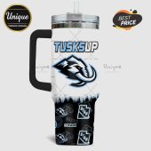 Tusks Up Tumbler features elephant head and Utah hockey design.!