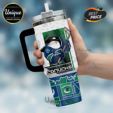 Vancouver Canucks Believe In Blue 40oz Stanley Style Tumbler