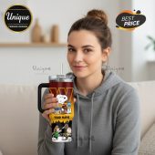 Tumbler featuring Snoopy and Peanuts characters in Washington Commanders theme, space for custom name.!