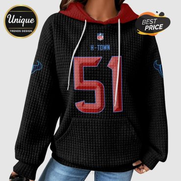 Will Anderson Jr. Houston Texans  51 NFL Player Waffle Hoodie