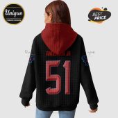 Black hoodie with 'Anderson Jr' and the number '51' in red, plus Houston Texans logo on the sleeves.!