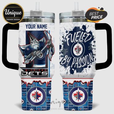 Winnipeg Jets Fueled By Passion 40oz Stanley Style Tumbler