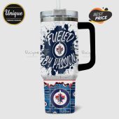 Tumbler featuring 'Fueled By Passion' with the Winnipeg Jets logo and team colors!