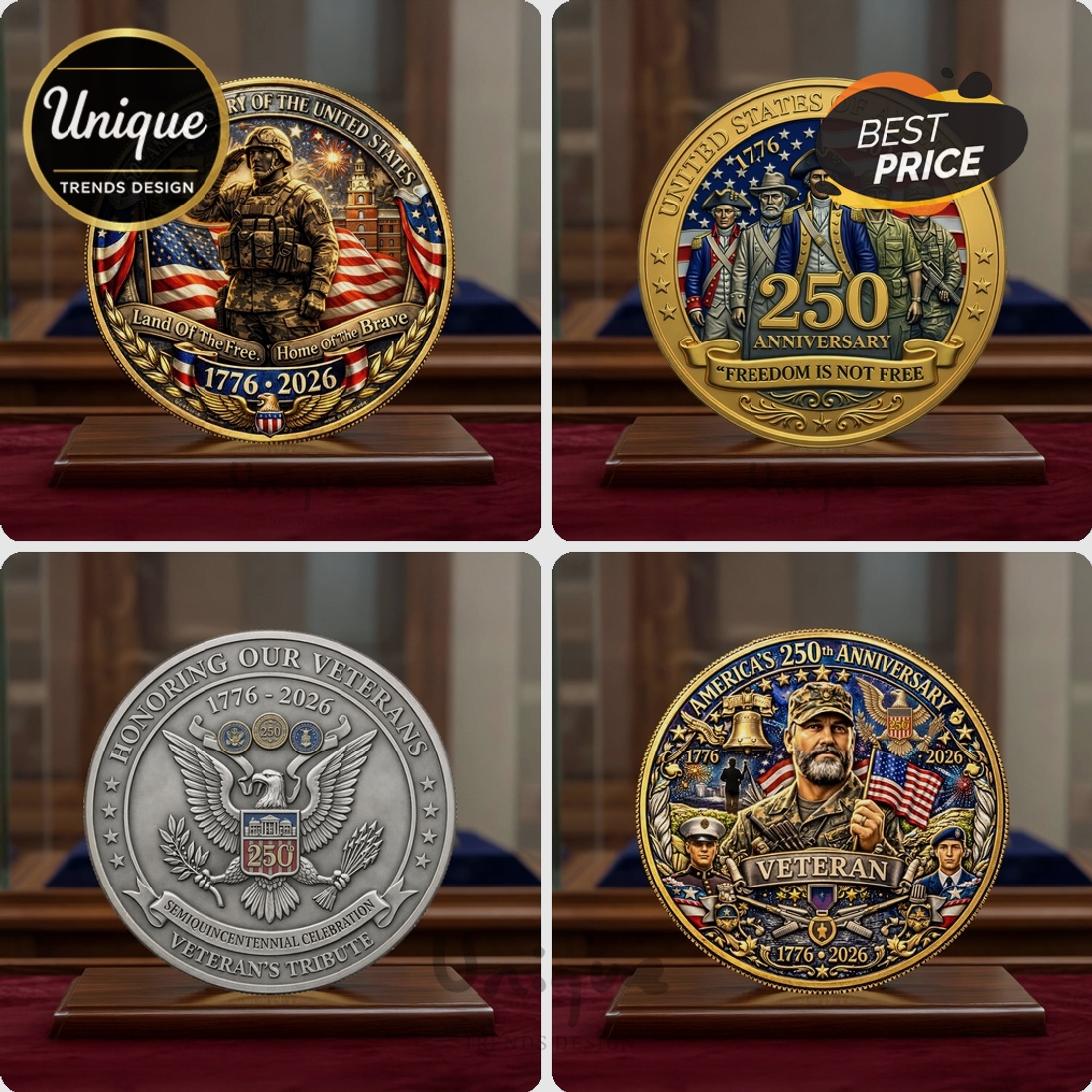 250th Anniversary United States Commemorative Limited Edition Premium Coin 250th Anniversary United States Commemorative Limited Edition Premium Coin