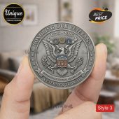 Silver commemorative coin with eagle, shield, 'HONORING OUR VETERANS 1776 - 2026', '250', 'SEMIQUINCENTENNIAL CELEBRATION VETERAN'S TRIBUTE' text!