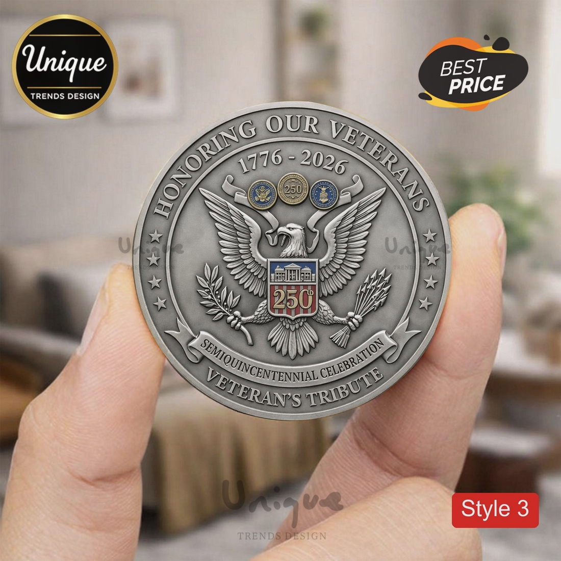 250th Anniversary United States Commemorative Limited Edition Premium Coin 250th Anniversary United States Commemorative Limited Edition Premium Coin