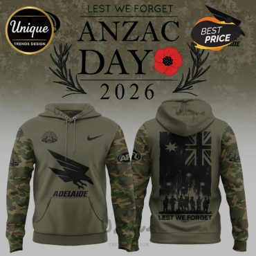 Adelaide Crows ANZAC Day 2026 Limited Edition Camo Hoodie