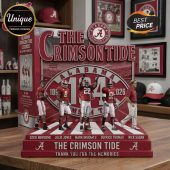 Red and white Alabama Crimson Tide Legends collector set with player figurines, vintage sports design!