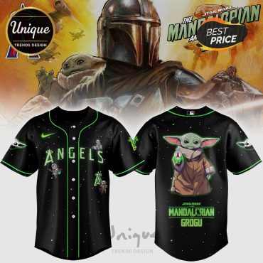 Angels Mandalorian Grogu Baseball Jersey Limited Edition