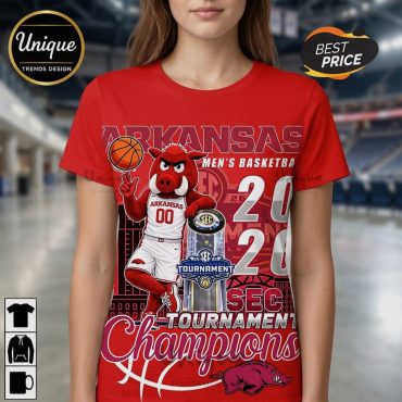 Arkansas Razorbacks 2026 SEC Tournament Champions Graphic T-Shirt