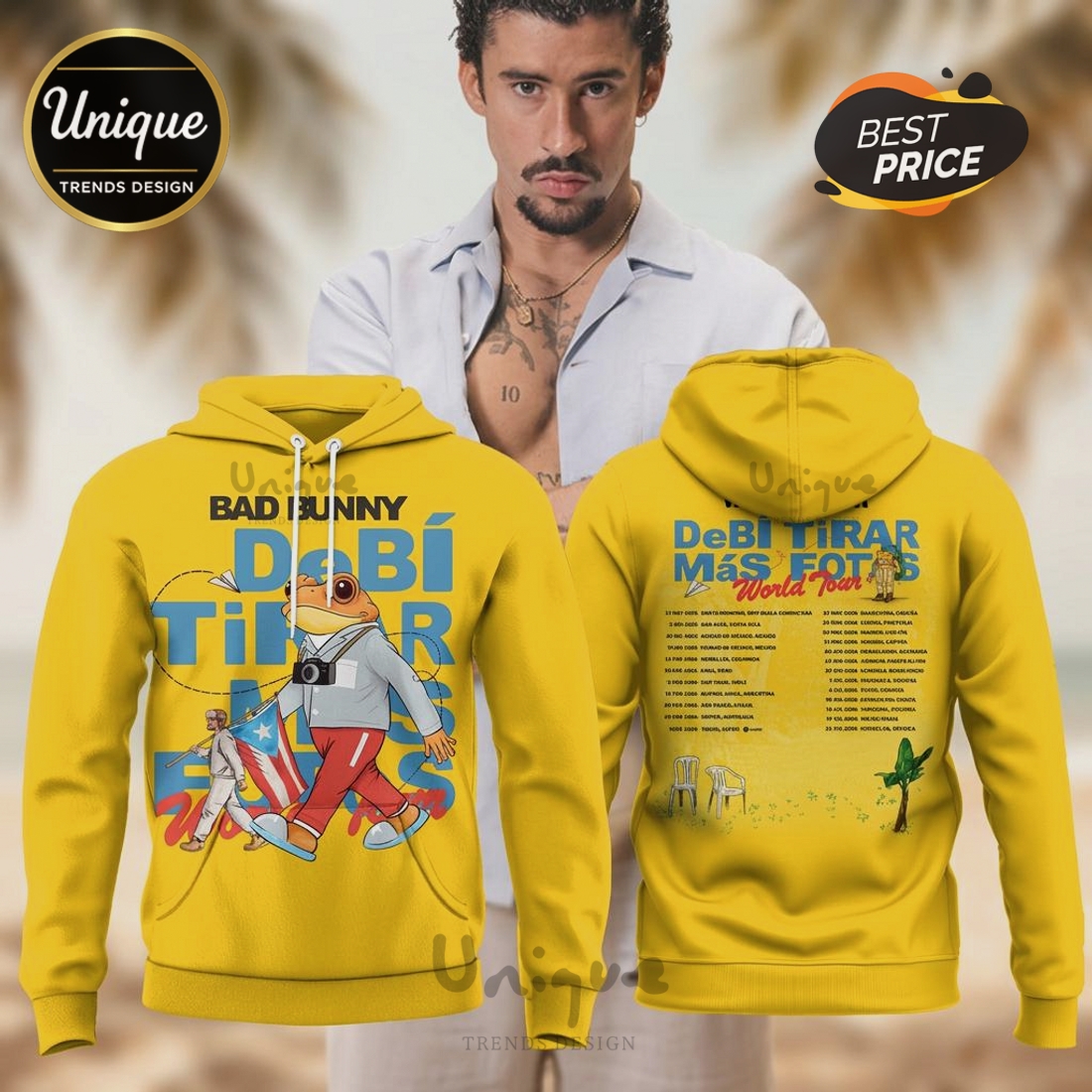 Bad Bunny World’s Hottest Tour 2026 Frog Graphic Hoodie Bad Bunny World’s Hottest Tour 2026 Frog Graphic Hoodie