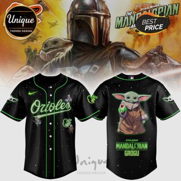 Baltimore Orioles Mandalorian Grogu Baseball Jersey Limited Edition