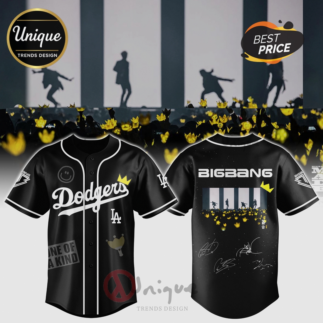 BigBang LA Dodgers 2026 World Tour Limited Edition Baseball Jersey BigBang LA Dodgers 2026 World Tour Limited Edition Baseball Jersey