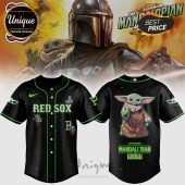 Boston Red Sox Mandalorian Grogu Limited Edition Baseball Jersey