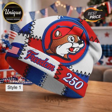 Buc-ee’s Freedom 250 Commemorative Patriotic Knit Beanie Hat