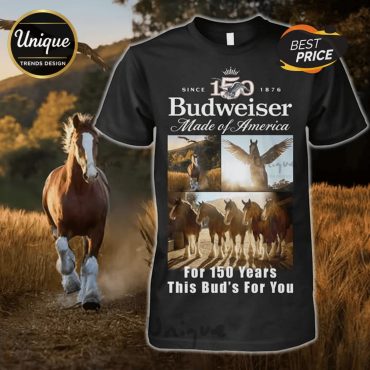 Budweiser 150 Years Anniversary Made Of America Graphic Premium Shirt