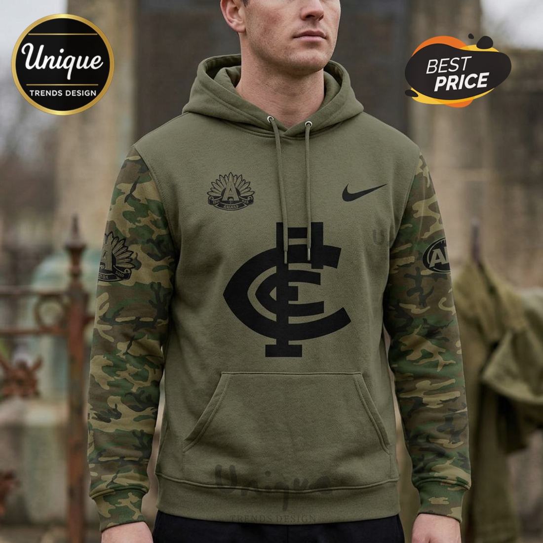 Carlton Blues ANZAC Day 2026 Camo Limited Edition Hoodie Carlton Blues ANZAC Day 2026 Camo Limited Edition Hoodie