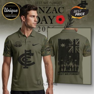 Carlton Blues ANZAC Day 2026 Limited Edition Graphic Polo Carlton Blues ANZAC Day 2026 Limited Edition Graphic Polo