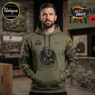 Collingwood Magpies ANZAC Day 2026 Limited Edition Hoodie