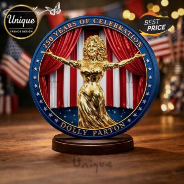Dolly Parton 250 Years Celebration Golden Commemorative Display Coin