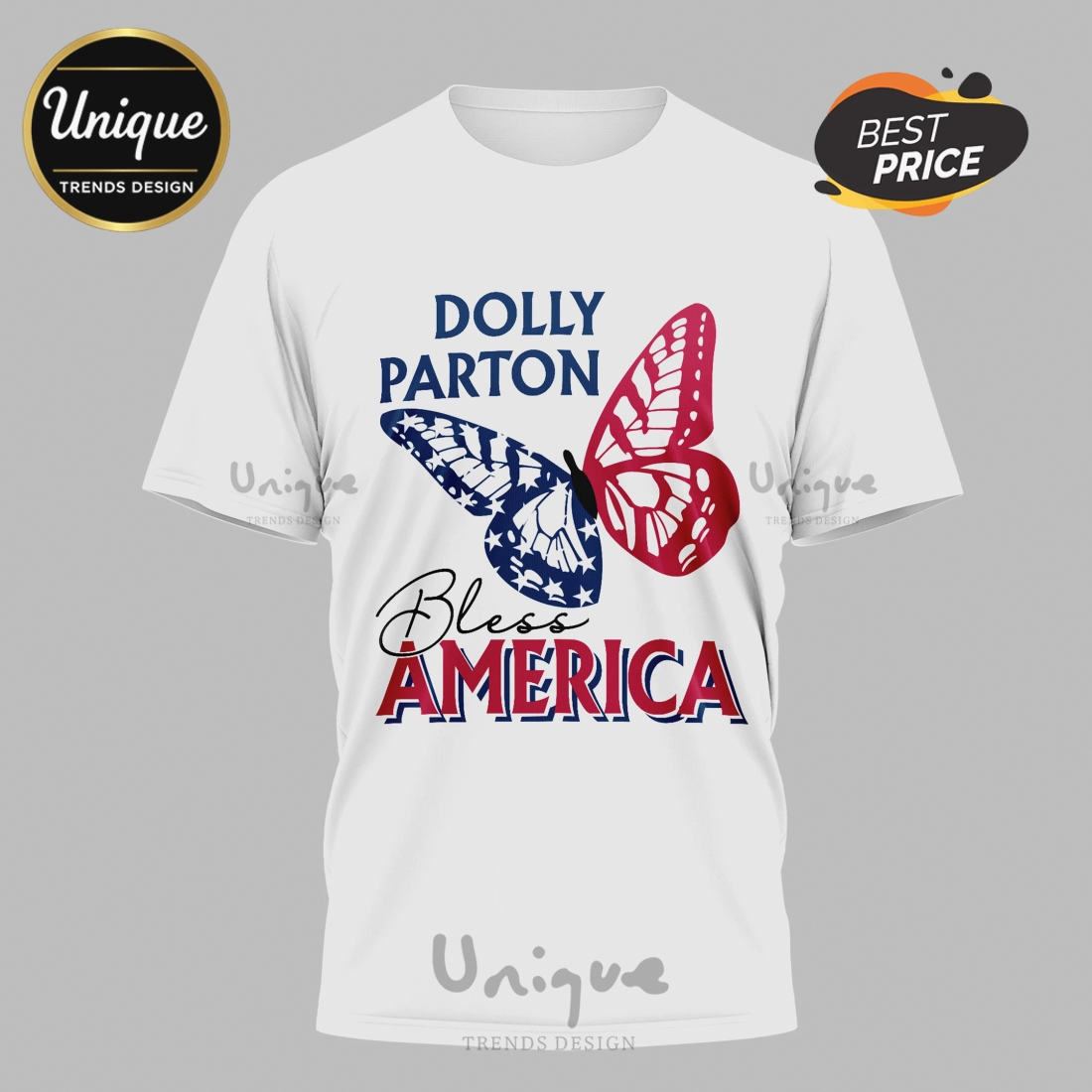 Dolly Parton 250th Anniversary America Bless USA Team Graphic T-Shirt Dolly Parton 250th Anniversary America Bless USA Team Graphic T-Shirt