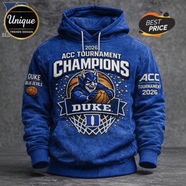 Duke Blue Devils 2026 ACC Champions Premium Graphic Hoodie