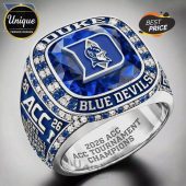 Blue Duke Blue Devils ring! Says 2026 ACC Tournament Champions!
