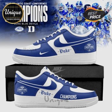 Duke Blue Devils Champions Custom Air Force 1 Sneakers